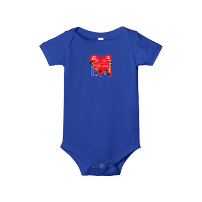 Infant Jersey One Piece - Valentines - Super kiddo and friends message - [[{"value":"Wonderwear Kid"}]]