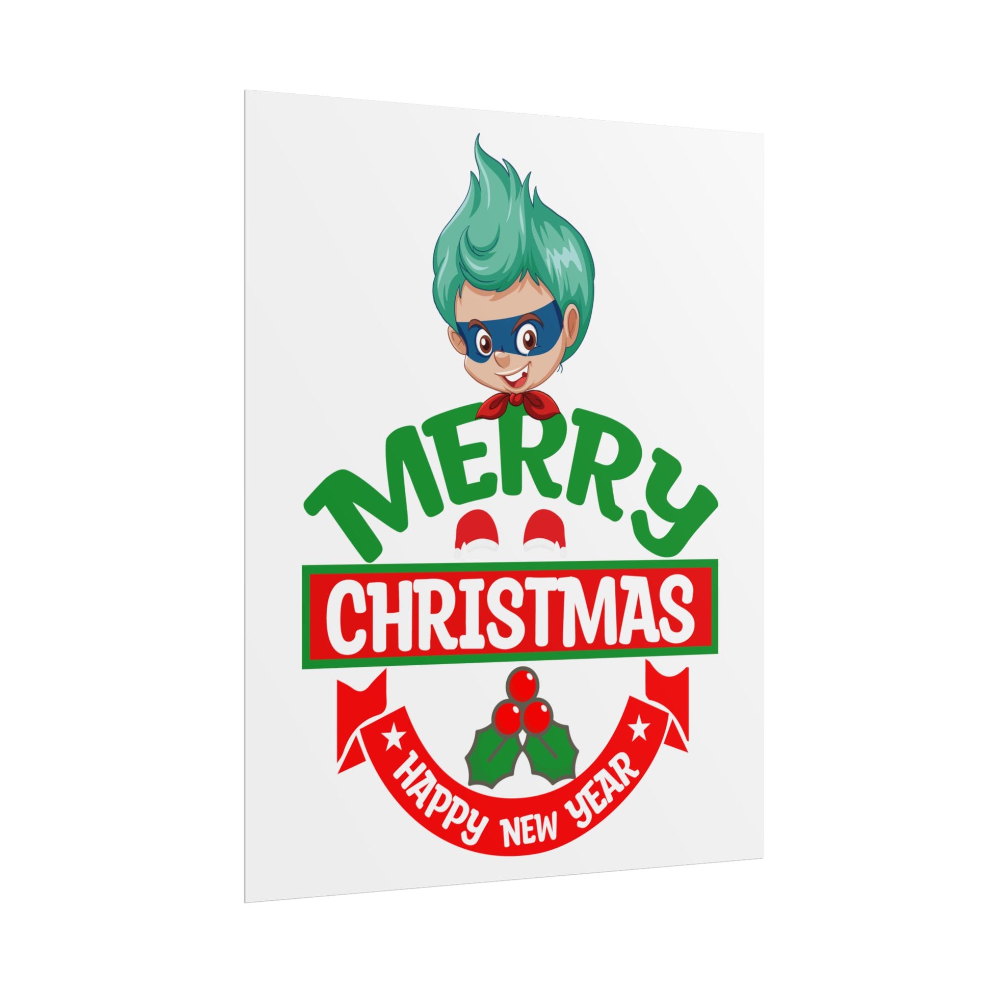 Rolled Posters - Merry chridtmas from super kiddo - [[{"value":"Wonderwear Kid"}]]