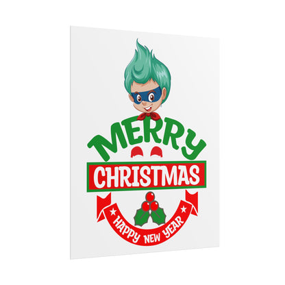 Rolled Posters - Merry chridtmas from super kiddo - [[{"value":"Wonderwear Kid"}]]
