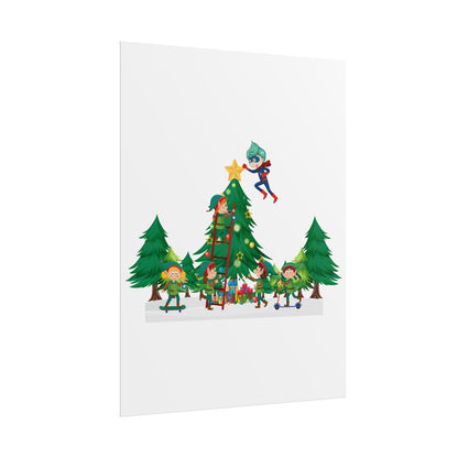 Rolled Posters - Super kiddo putting the stars - [[{"value":"Wonderwear Kid"}]]