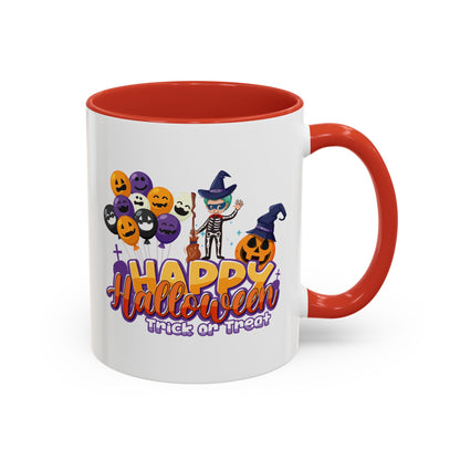 Accent Coffee Mug - Happy halloween trick or treat - [[{"value":"Wonderwear Kid"}]]