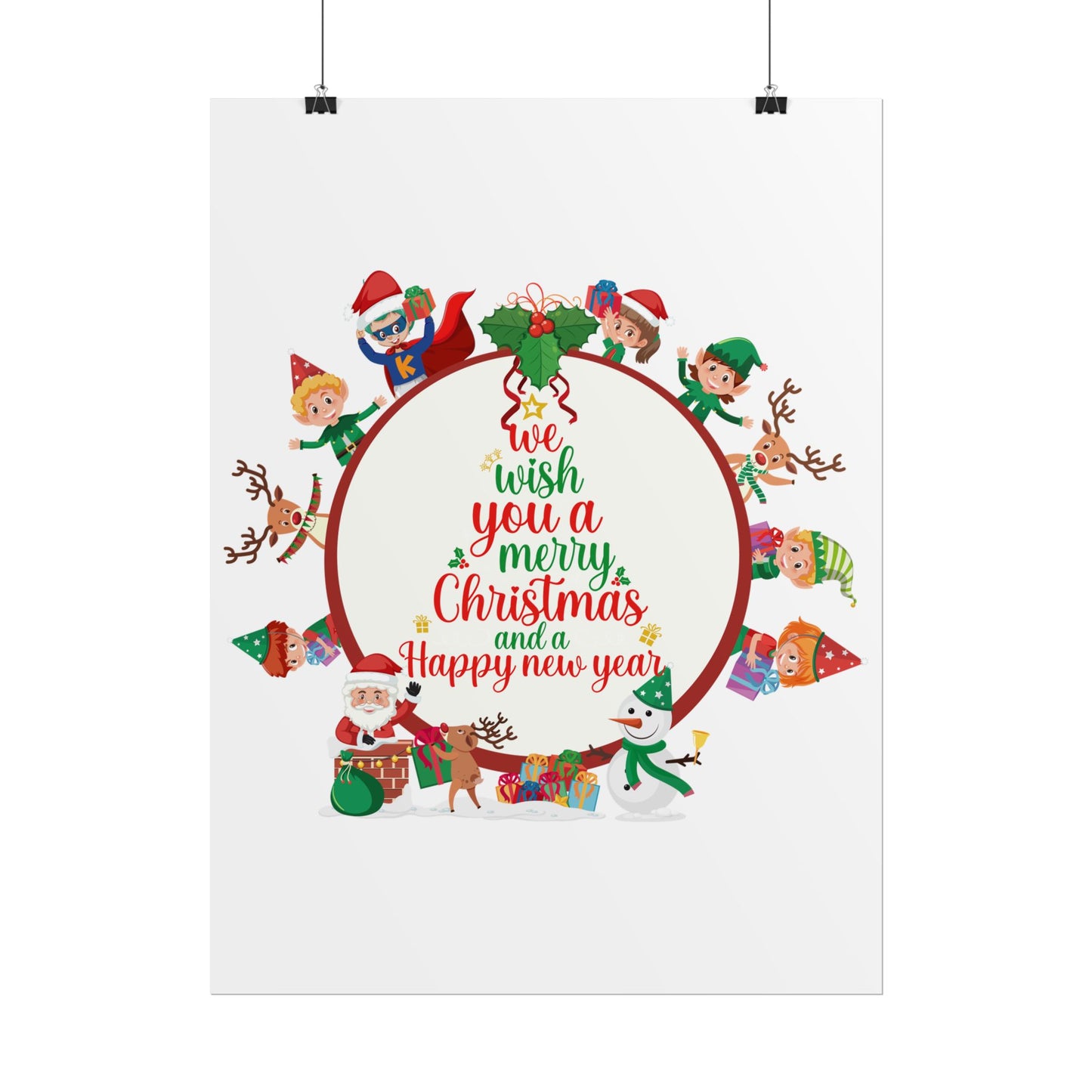 Rolled Posters - We wish you a merry christmas - [[{"value":"Wonderwear Kid"}]]