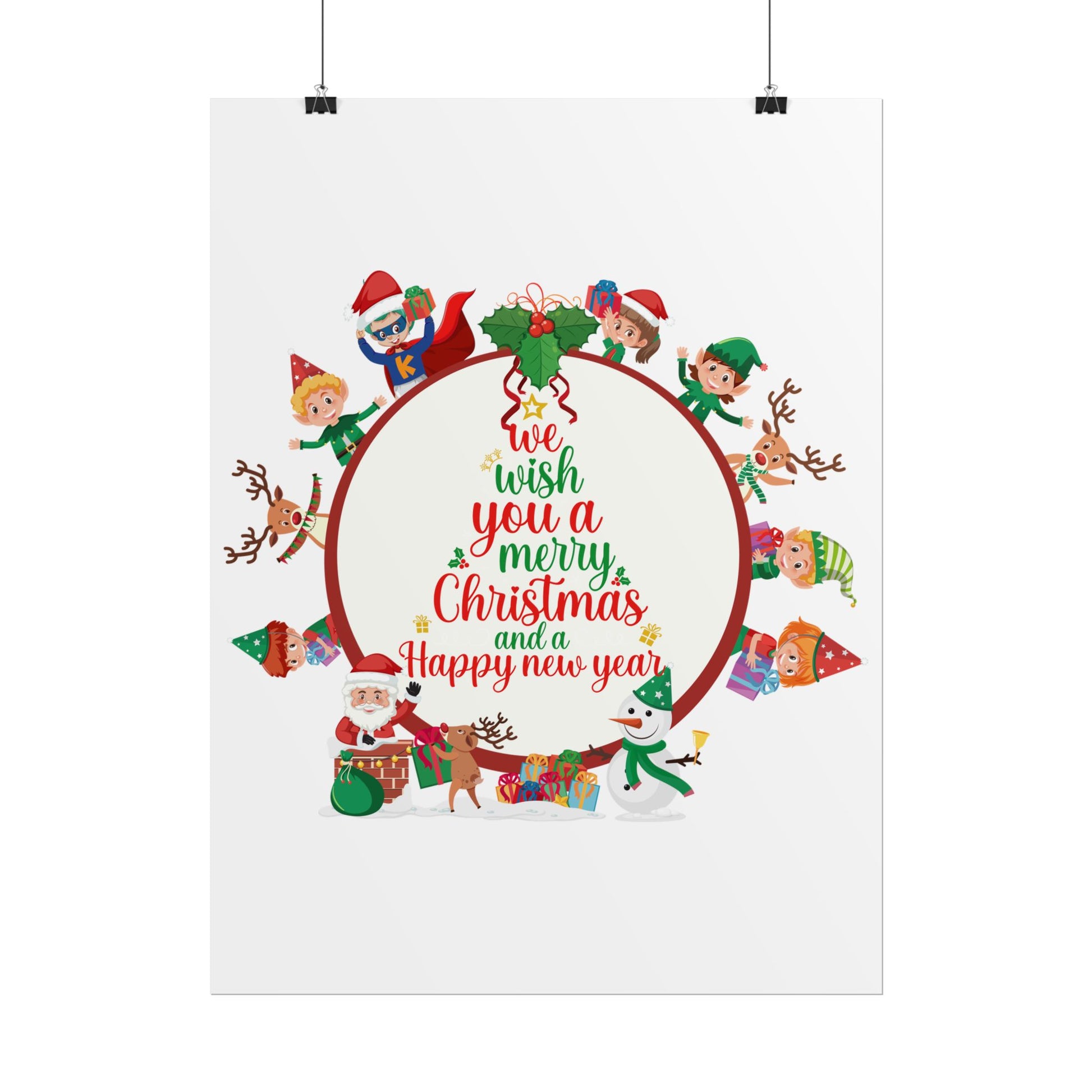 Rolled Posters - We wish you a merry christmas - [[{"value":"Wonderwear Kid"}]]