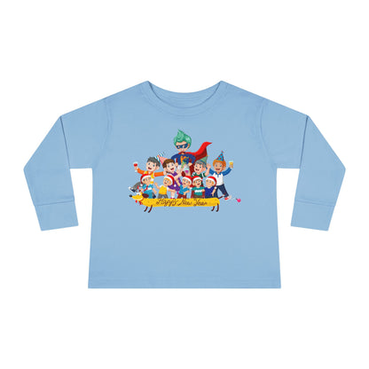 Toddler Long Sleeve Tee - Happy new year with friends - [[{"value":"Wonderwear Kid"}]]
