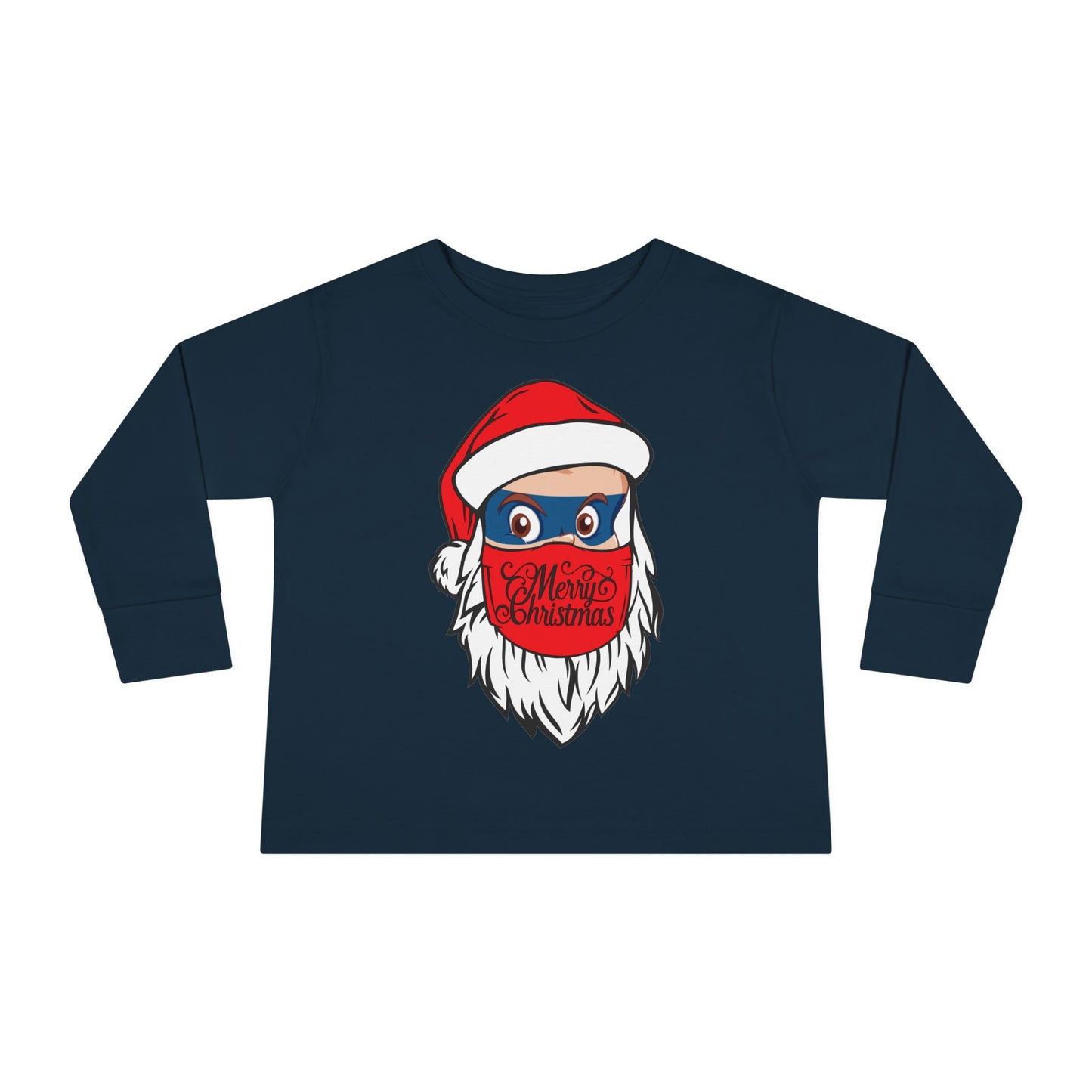 Toddler Long Sleeve Tee - Santa Super kiddo - [[{"value":"Wonderwear Kid"}]]