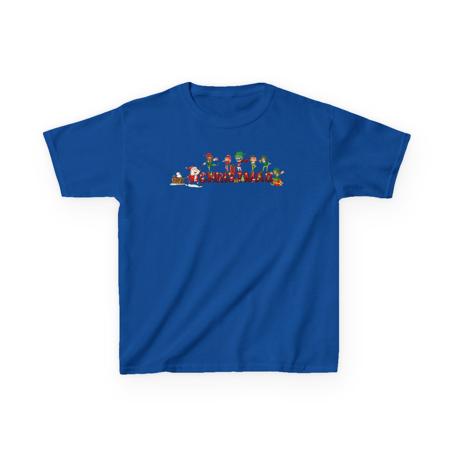 Kids Heavy Cotton™ Tee - Christmas with santa claus and friends - [[{"value":"Wonderwear Kid"}]]