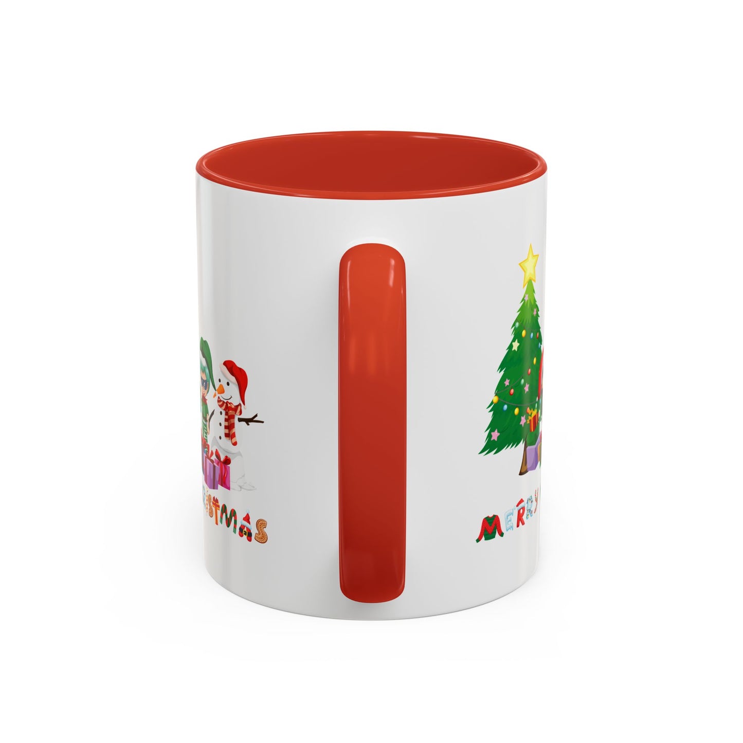 Accent Coffee Mug - Super kiddo preparing gifts