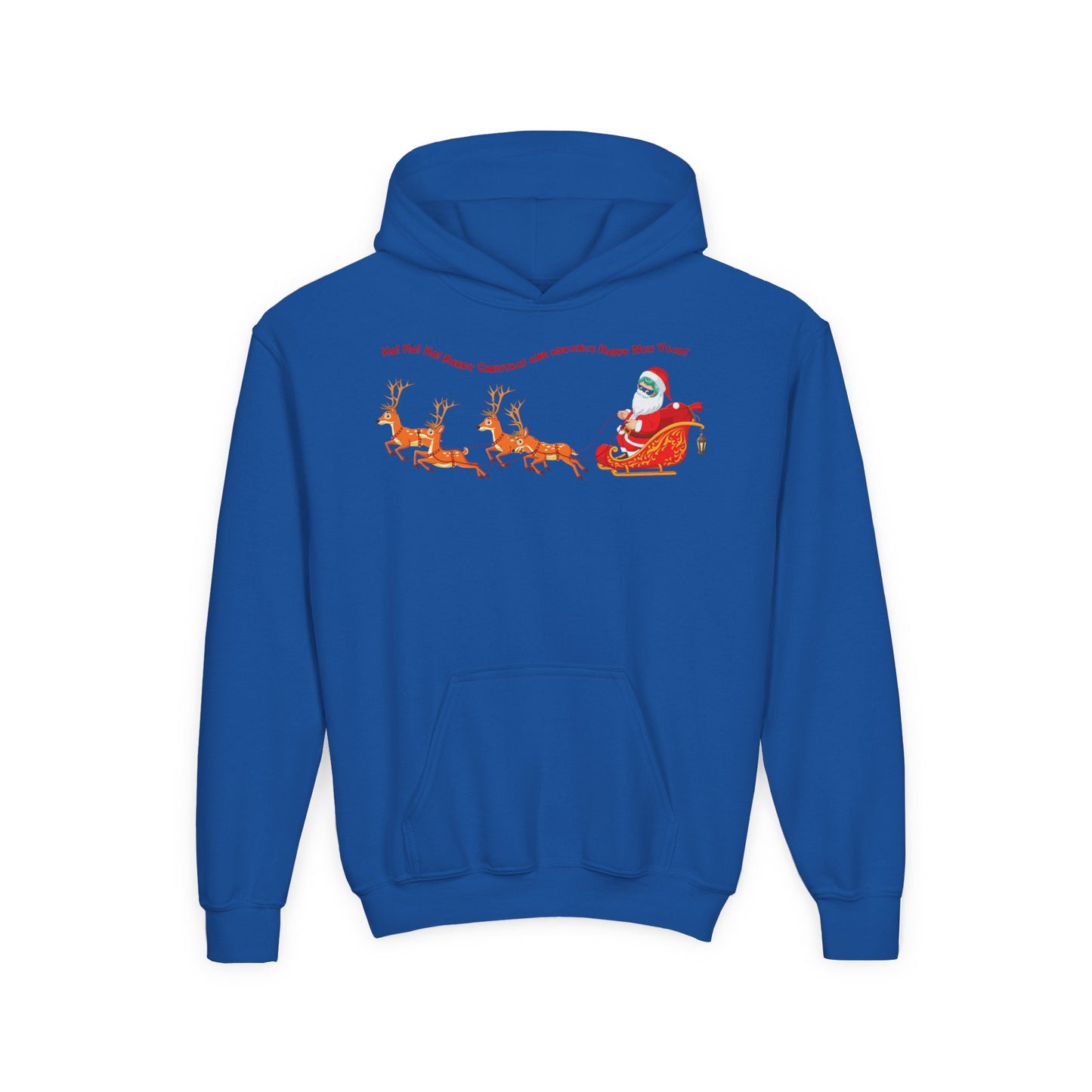 Youth Heavy Blend Hooded Sweatshirt - Santa kiddo - [[{"value":"Wonderwear Kid"}]]