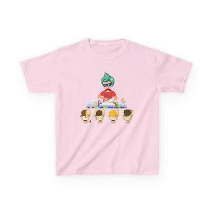 Kids Heavy Cotton™ Tee - Little kiddo teaching to wash dishes - [[{"value":"Wonderwear Kid"}]]