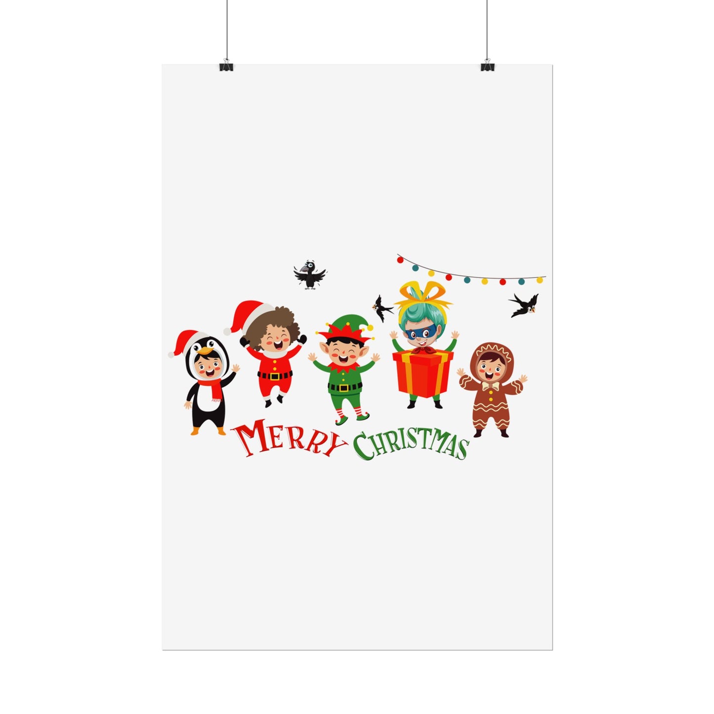 Rolled Posters - Merry christmas by super kiddo and friends - [[{"value":"Wonderwear Kid"}]]