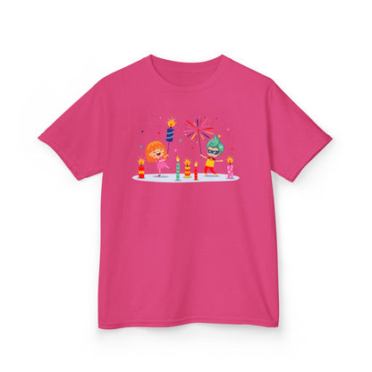 Kids Heavy Cotton™ Tee - Super kiddo lighting fireworks - [[{"value":"Wonderwear Kid"}]]