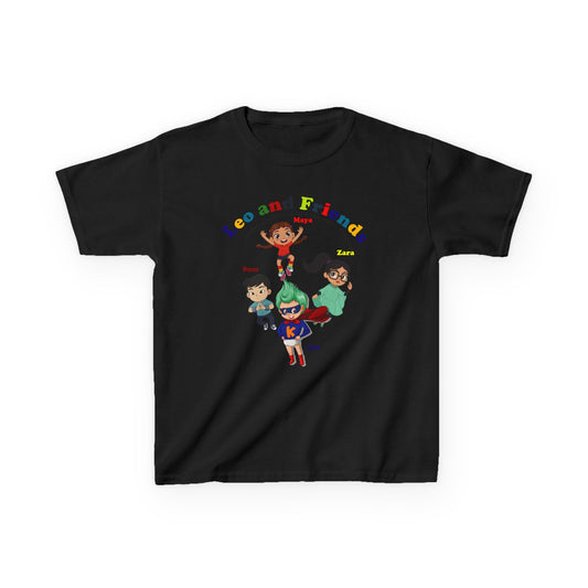 Kids Heavy Cotton™ Tee - Leo & Friends - Learning and growing - [[{"value":"Wonderwear Kid"}]]