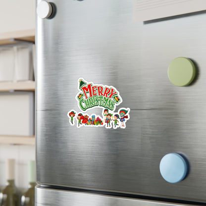 Christmas Kiss-Cut Vinyl Decals – Merry christmas from super friends - [[{"value":"Wonderwear Kid"}]]