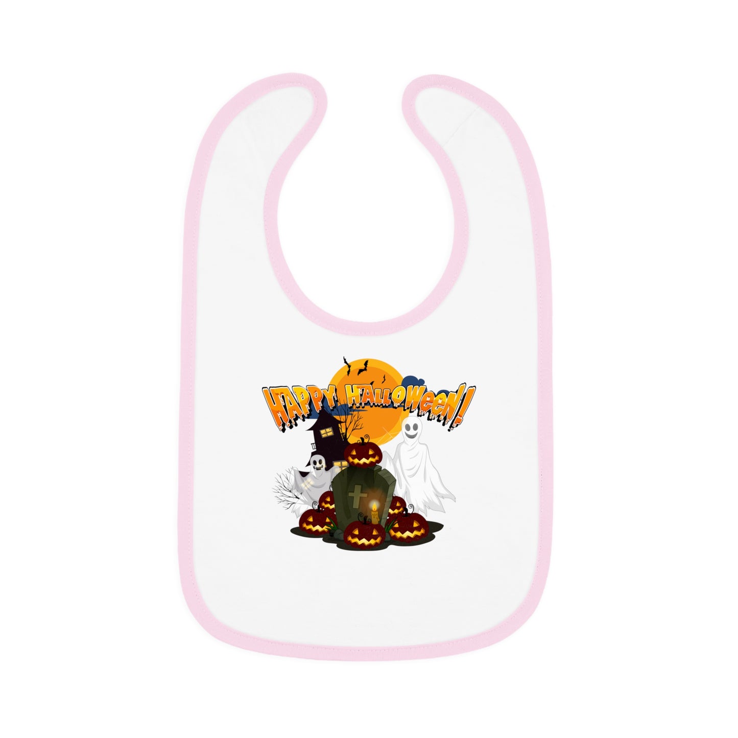 Baby Bib - Happy holloween - cemetery
