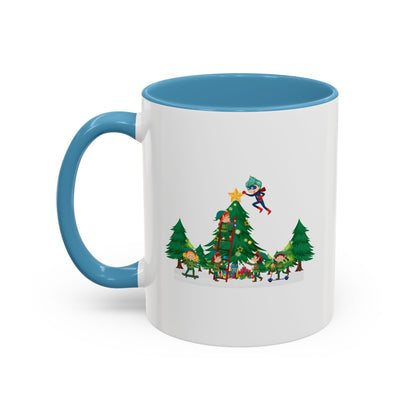 Accent Coffee Mug - Super kiddo putting the stars - [[{"value":"Wonderwear Kid"}]]