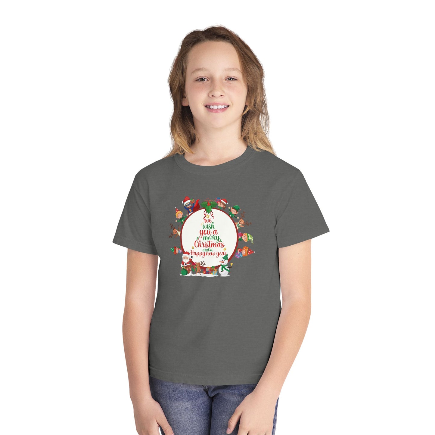 Youth Midweight Tee - We wish you a merry Christmas
