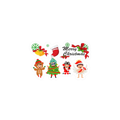 Christmas Kiss-Cut Vinyl Decals – Merry christmas from super kid - [[{"value":"Wonderwear Kid"}]]