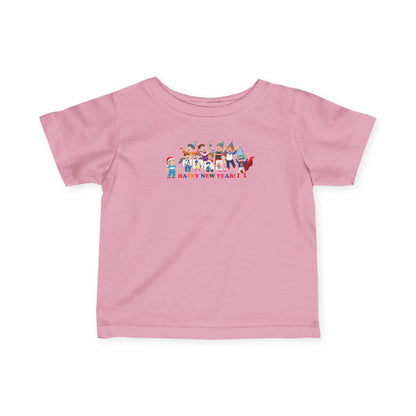 Infant Fine Jersey Tee - Happy new year from super kiddo - [[{"value":"Wonderwear Kid"}]]