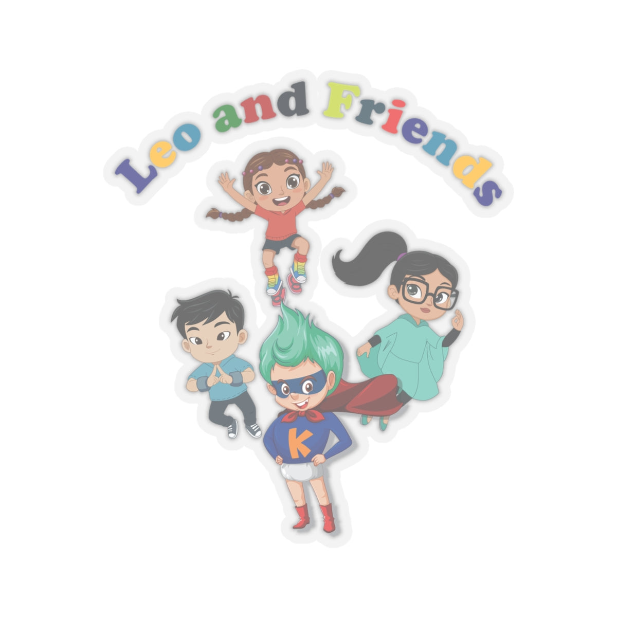 Kiss-Cut Stickers - Leo & Friends - [[{"value":"Wonderwear Kid"}]]