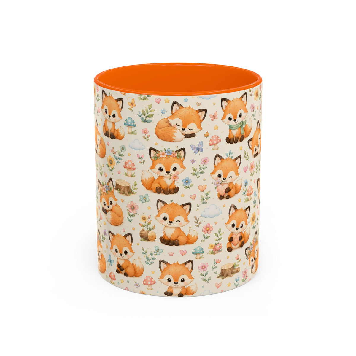 Accent Coffee Mug  (11/15 oz) - Baby foxes