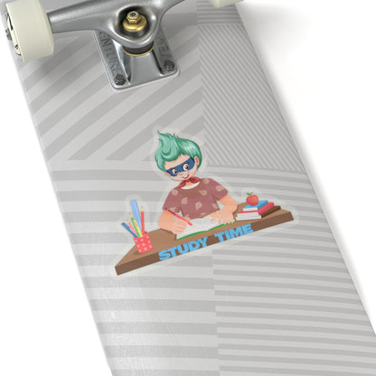 Kiss-Cut Stickers - Super kiddo studying - [[{"value":"Wonderwear Kid"}]]