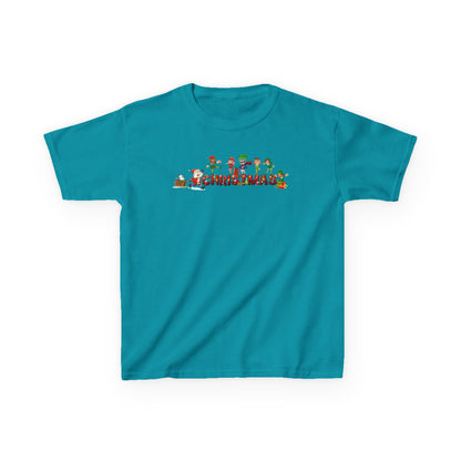 Kids Heavy Cotton™ Tee - Christmas with santa claus and friends - [[{"value":"Wonderwear Kid"}]]