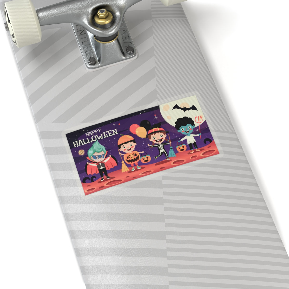 Kiss-Cut Stickers - Super kiddo with friends on holloween - [[{"value":"Wonderwear Kid"}]]