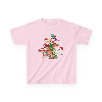 Kids Heavy Cotton™ Tee - Super kiddo making christmas tree - [[{"value":"Wonderwear Kid"}]]