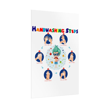 Rolled Posters - Super kiddo how to wash hand properly - [[{"value":"Wonderwear Kid"}]]