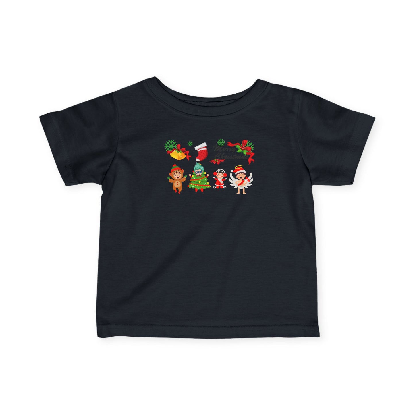 Infant Fine Jersey Tee - Merry christmas from super kid - [[{"value":"Wonderwear Kid"}]]