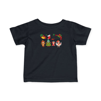Infant Fine Jersey Tee - Merry christmas from super kid - [[{"value":"Wonderwear Kid"}]]