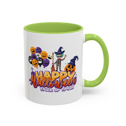 Accent Coffee Mug - Happy halloween trick or treat - [[{"value":"Wonderwear Kid"}]]