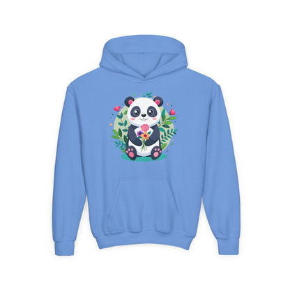 Youth Heavy Blend Hooded Sweatshirt - Adorable panda Printify