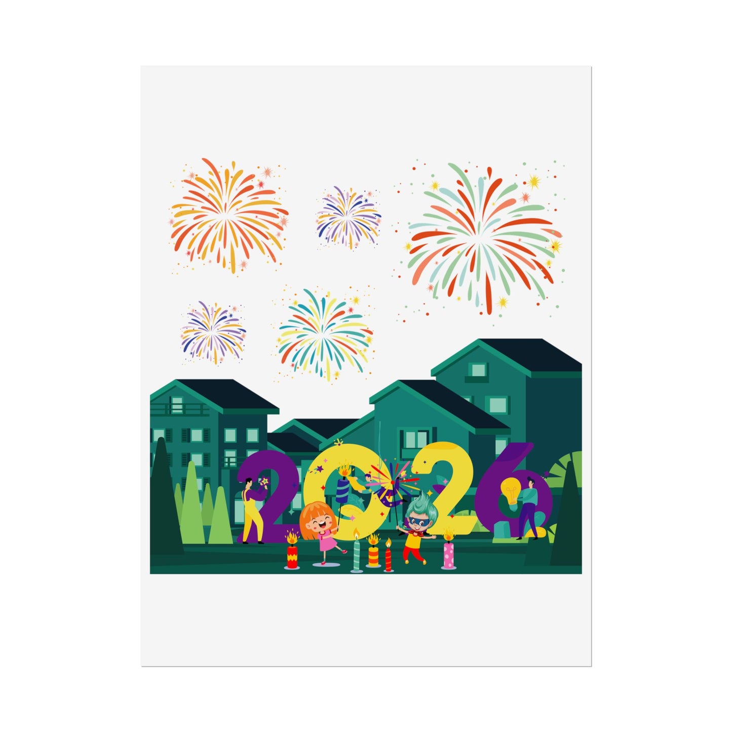 Rolled Posters - Super kiddo on house - [[{"value":"Wonderwear Kid"}]]