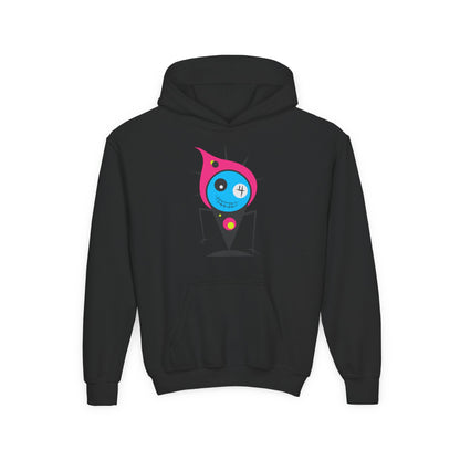 Youth Heavy Blend Hooded Sweatshirt -  Fire monster Printify