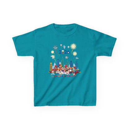 Kids Heavy Cotton™ Tee - Happy new year with fireworks - [[{"value":"Wonderwear Kid"}]]