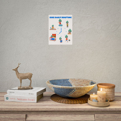 Rolled Posters - Super kiddo daily routine - [[{"value":"Wonderwear Kid"}]]