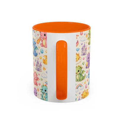 Accent Coffee Mug  (11/15 oz) - Baby Dragon Fantasy