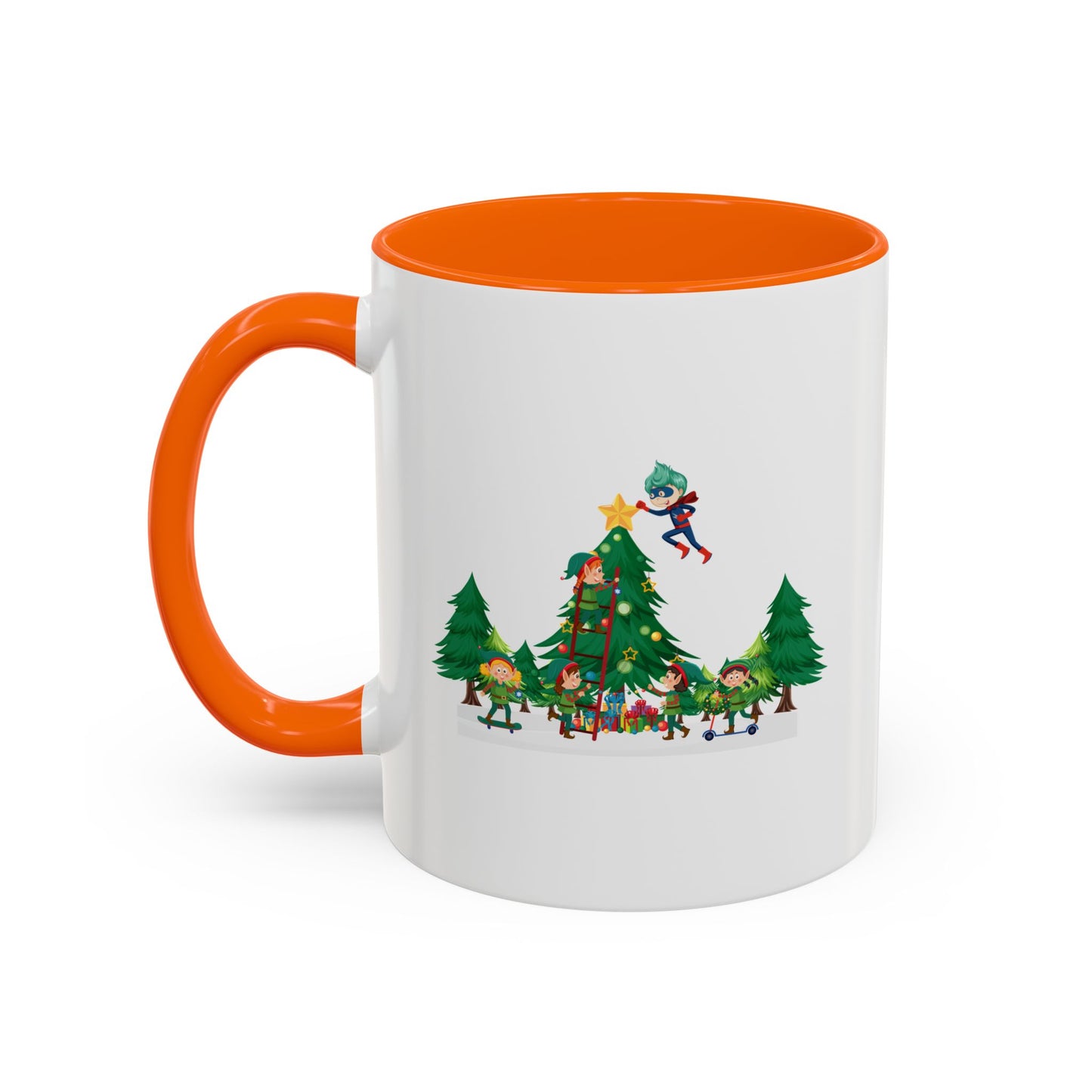 Accent Coffee Mug - Super kiddo putting the stars