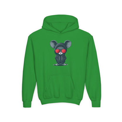 Kids Cool Mouse Hoodie Printify