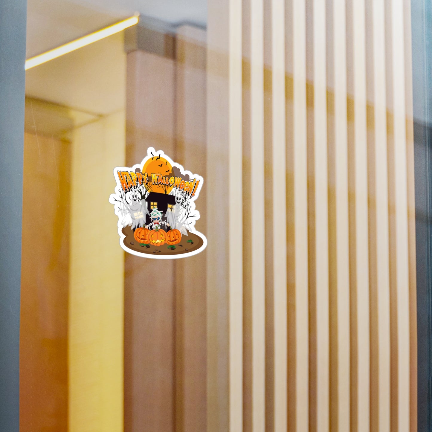 Halloween Kiss-Cut Vinyl Decals – Super kiddo with ghost