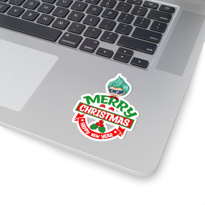 Kiss-Cut Stickers - Merry chridtmas from super kiddo - [[{"value":"Wonderwear Kid"}]]