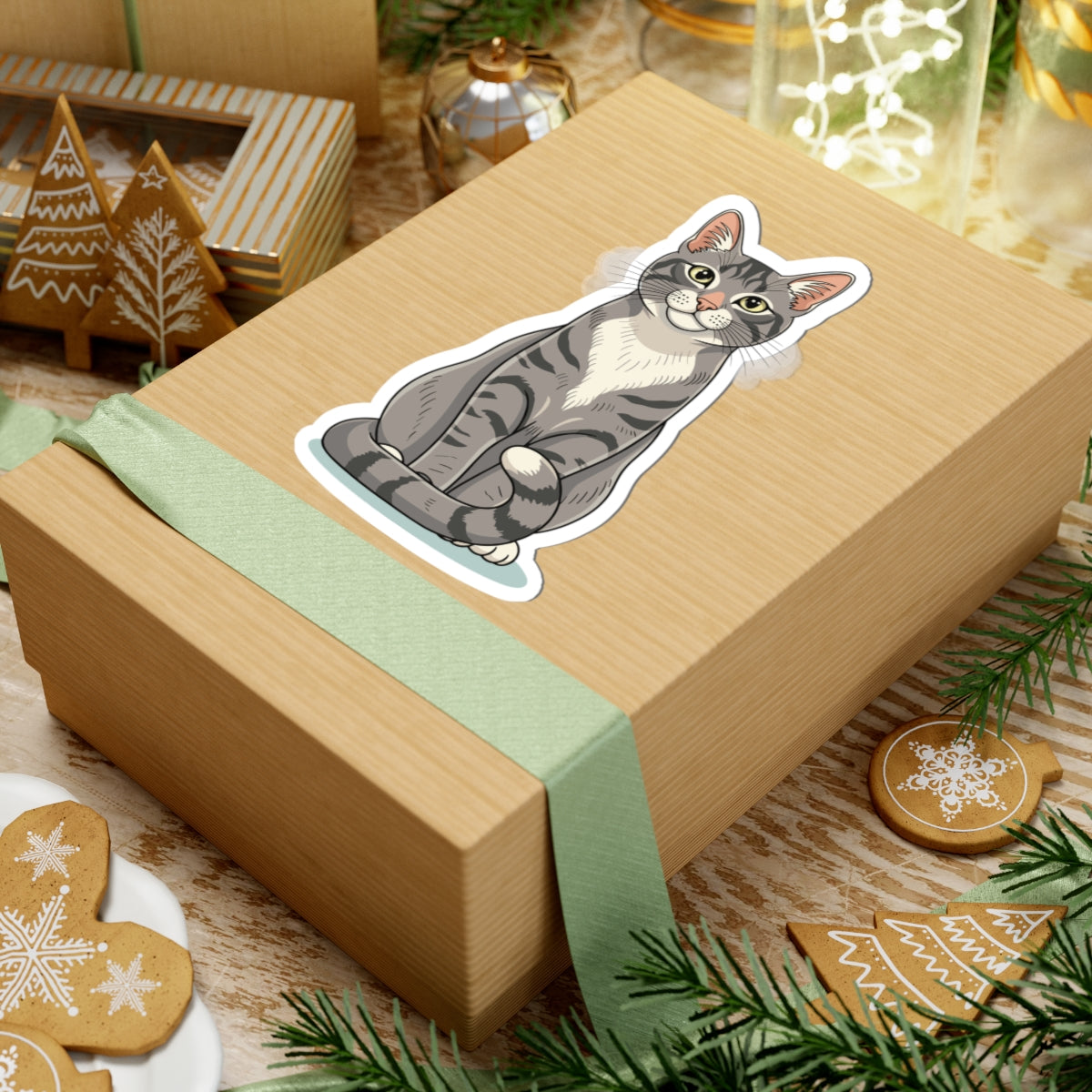 Kiss-Cut Stickers - Maine coon cat