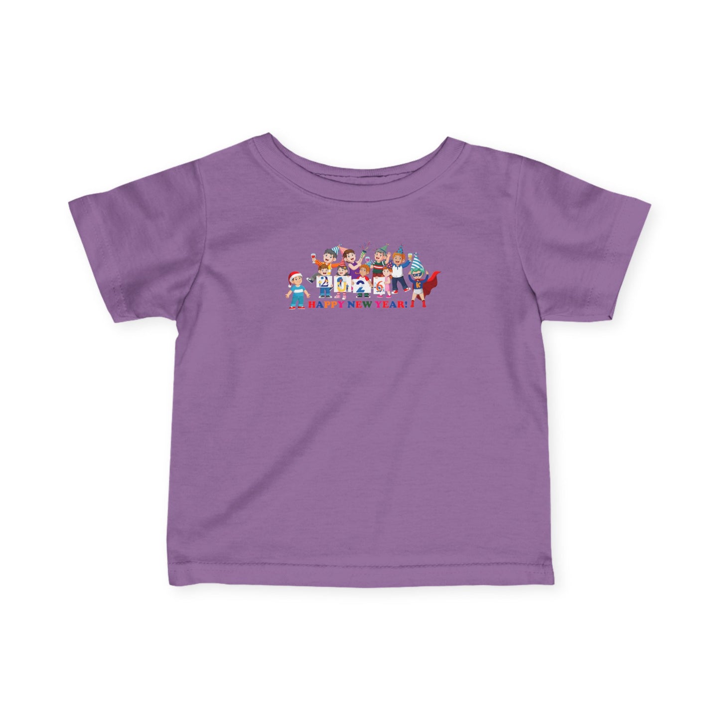 Infant Fine Jersey Tee - Happy new year from super kiddo - [[{"value":"Wonderwear Kid"}]]