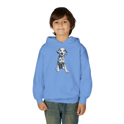 Youth Heavy Blend Hooded Sweatshirt - Dalmatian Printify