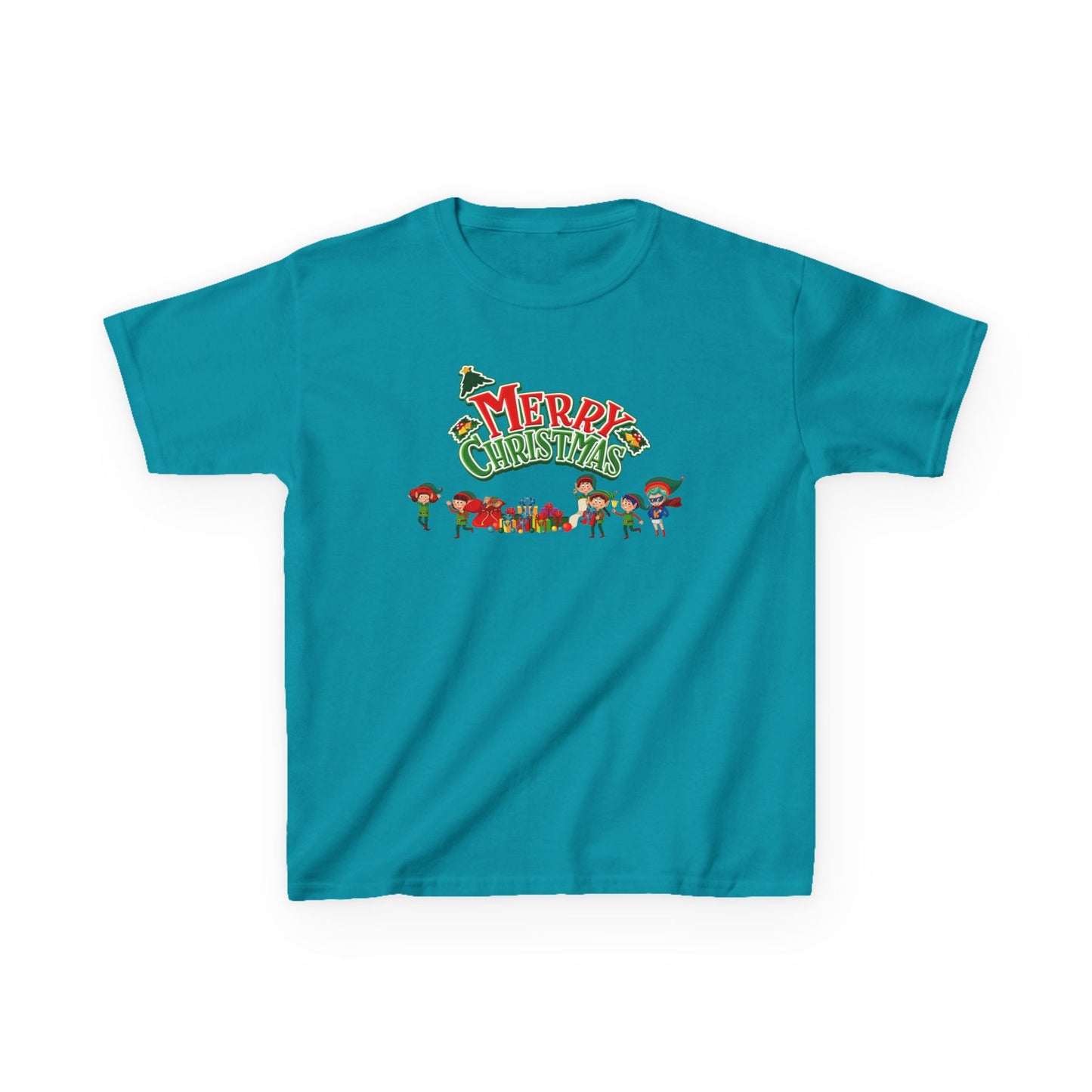 Kids Heavy Cotton™ Tee - Merry christmas from super friends - [[{"value":"Wonderwear Kid"}]]