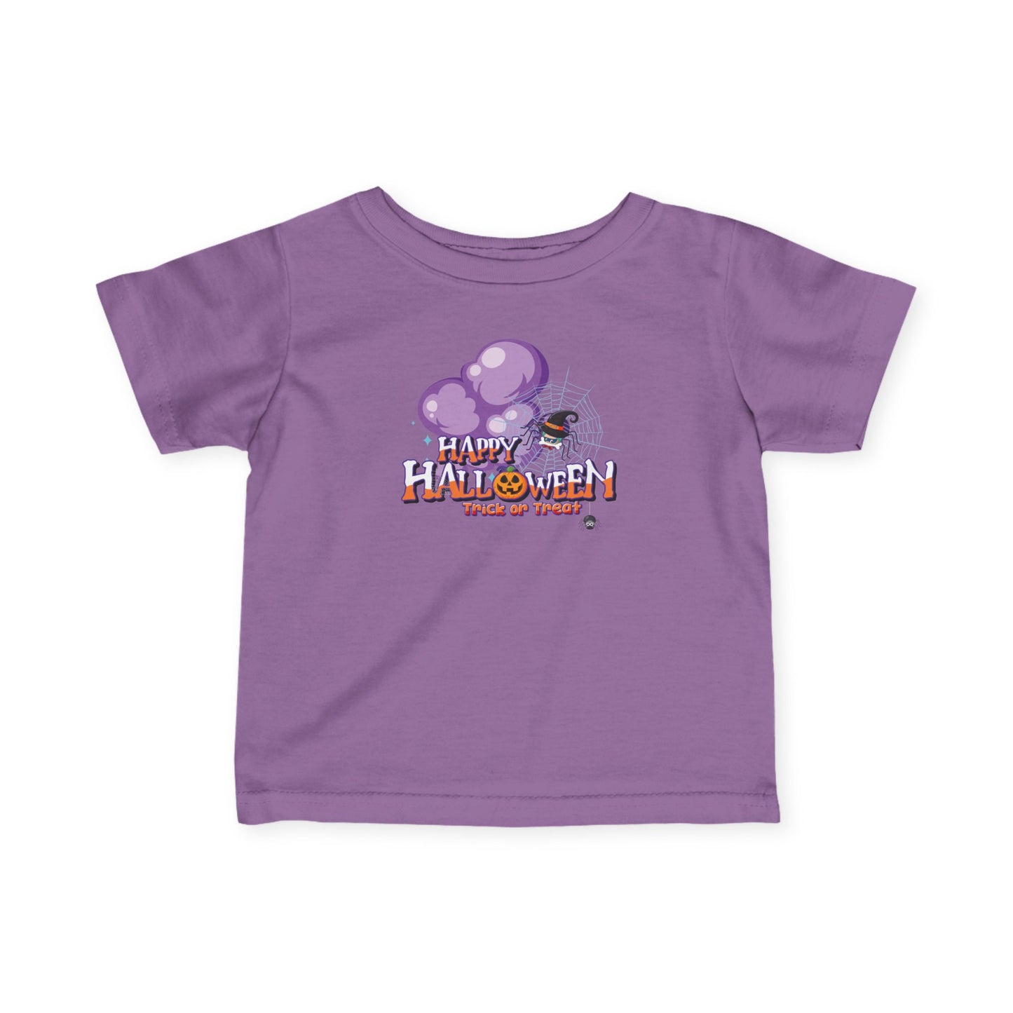 Infant Fine Jersey Tee - Happy holloween - spider kiddo