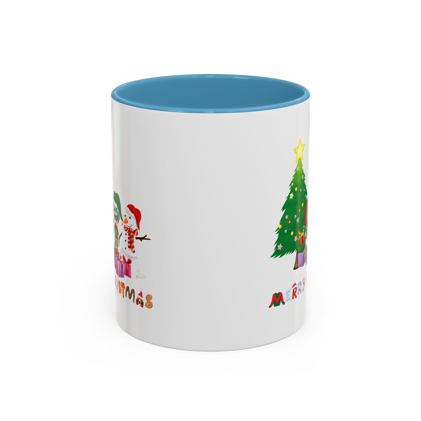 Accent Coffee Mug - Super kiddo preparing gifts