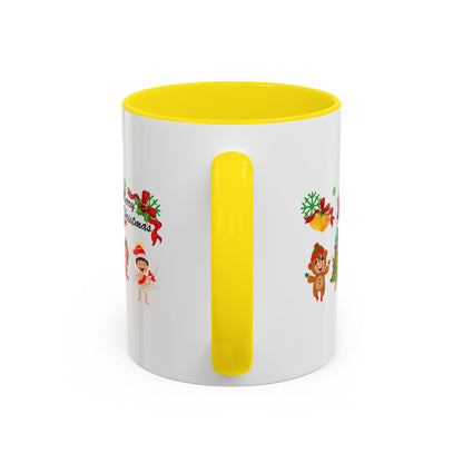 Accent Coffee Mug - Merry christmas from super kid - [[{"value":"Wonderwear Kid"}]]