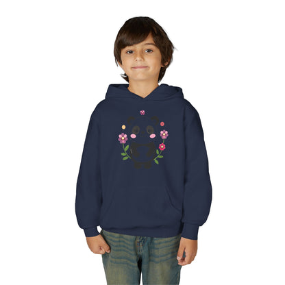 Youth Heavy Blend Hooded Sweatshirt - Charming panda Printify